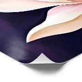 Poster Fleurs de magnolia rose (Coin)