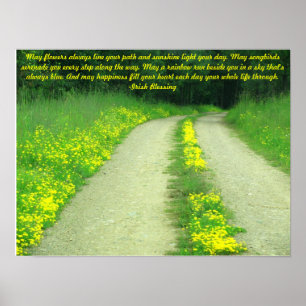 Poster Fleurs de mai bordent votre chemin...Bénédiction i