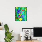 Poster Fleurs de maman (Bureau à domicile)