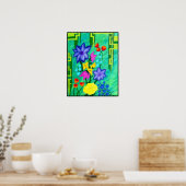 Poster Fleurs de maman (Cuisine)