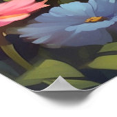 Poster *~* Fleurs de marche de Kitty 5:4  Chat chaton AP6 (Coin)