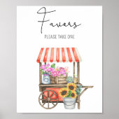 Poster Fleurs de marché - Faveurs, s'il vous plaît prendr (Devant)