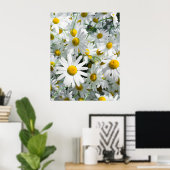 Poster fleurs de marguerite (Bureau à domicile)
