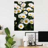 Poster Fleurs de marguerite sauvages proches (Bureau à domicile)