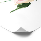 Poster fleurs de minuit mariage à fleurs élégantes accuei (Coin)