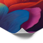 Poster Fleurs de mise à jour peintes en gras 4:3 (Coin)