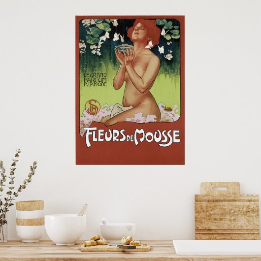 Poster Fleurs de Mousse (Cuisine)
