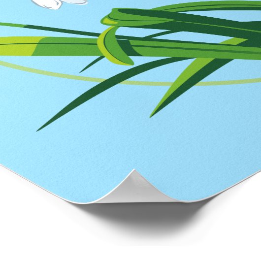 Poster Fleurs de neige (Coin)