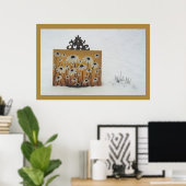 Poster Fleurs de neige (Bureau à domicile)
