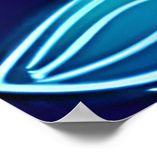 Poster Fleurs de néon brillantes (Coin)