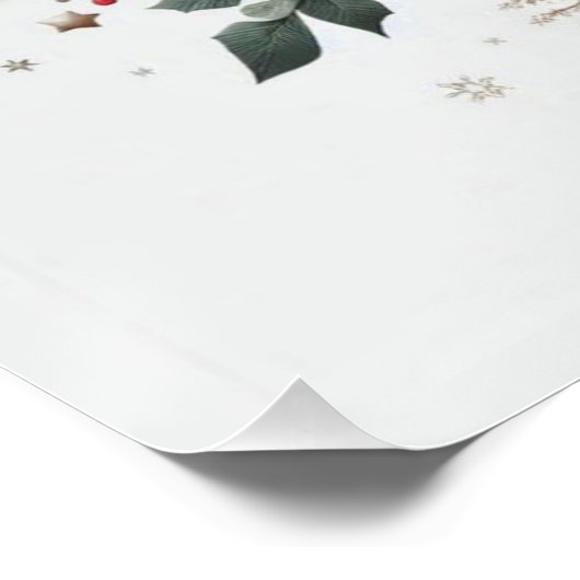 Poster Fleurs de Noël (Coin)