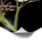 Poster Fleurs de papier peint en Boho foncé (Coin)