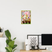 Poster Fleurs de papillon Princesse Imprimer (Bureau à domicile)