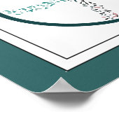 Poster Fleurs de papillons délicates et fans de vélos de  (Coin)