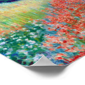 Poster Fleurs de pavot dans un champ, Claude Monet (Coin)