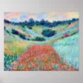Poster Fleurs de pavot dans un champ, Claude Monet (Devant)