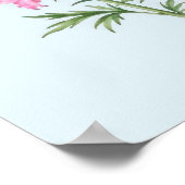 Poster Fleurs de Pied-d'Alouette de Juillet (Coin)