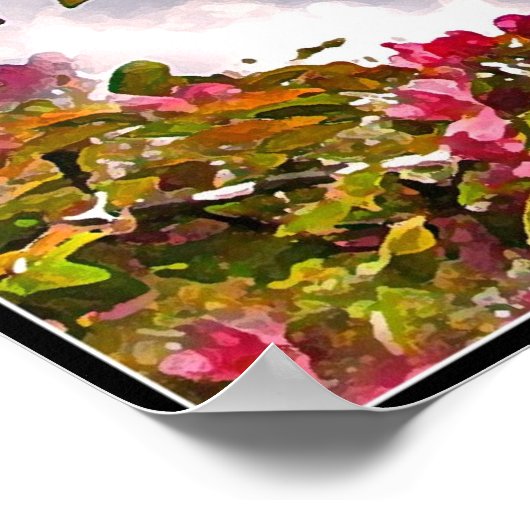 Poster Fleurs de pommes de terre (Coin)