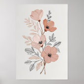 Poster Fleurs de Prairie Murmurante (Devant)