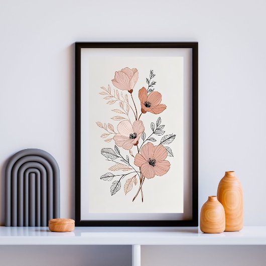 Poster Fleurs de Prairie Murmurante