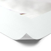 Poster Fleurs de printemps blanches et violettes (Coin)