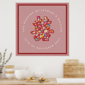 Poster Fleurs de printemps Double Bonheur Mariage Chinois (Cuisine)