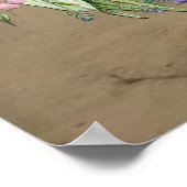 Poster Fleurs de printemps et fées papillons (Coin)