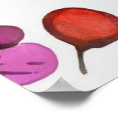 Poster Fleurs de printemps funky style seventies (Coin)