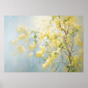 Poster Fleurs de printemps jaunes