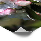 Poster Fleurs de printemps joyeuses Ajouter votre photo (Coin)