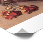 Poster Fleurs de printemps par Claude Monet (Coin)