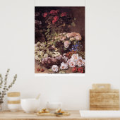 Poster Fleurs de printemps par Claude Monet (Cuisine)