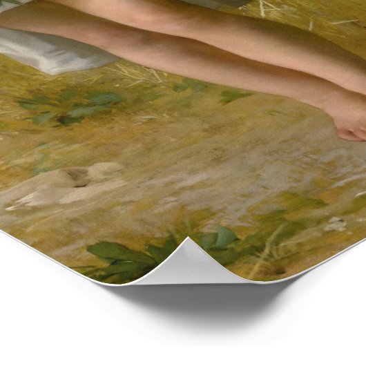 Poster Fleurs de printemps par William Bouguereau (Coin)