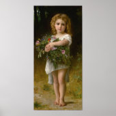 Poster Fleurs de printemps par William Bouguereau (Devant)