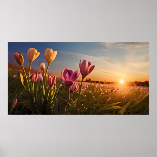 Poster Fleurs de printemps pour la Saint Valentin (Devant)