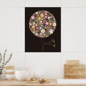 Poster Fleurs de printemps rose Whimsical Pop Tree Nurser (Cuisine)