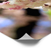 Poster Fleurs de printemps roses 3 (Coin)