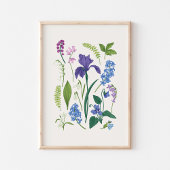 Poster Fleurs de printemps style Vintage