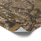 Poster Fleurs de prunes blanches et lune par Ito Jakuchu (Coin)