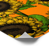 Poster Fleurs de soleil (Coin)