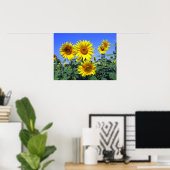 Poster Fleurs de soleil (Bureau à domicile)