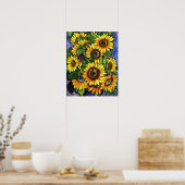 Poster Fleurs de soleil (Cuisine)