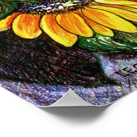 Poster Fleurs de soleil (Coin)