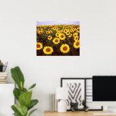 Poster Fleurs de soleil (Bureau à domicile)