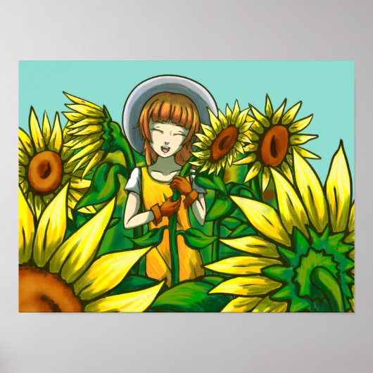 Poster Fleurs de soleil (Devant)