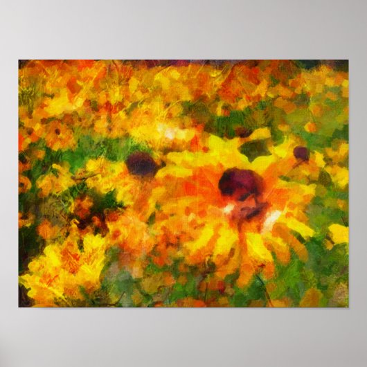 Poster Fleurs de soleil (Devant)