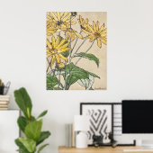 Poster Fleurs de soleil (Bureau à domicile)