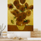 Poster Fleurs de soleil : 1888 par Van Gogh (Cuisine)