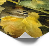 Poster Fleurs de soleil dans la scène d'art paysager de t (Coin)