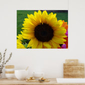 Poster Fleurs de soleil et soleil (2) (Cuisine)